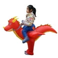 thumbnail image 2 of leyfeng Disfraz de dinosaurio inflable para niños, disfraces de Cosplay inflables para escenario de fiesta de Halloween, 2 of 8