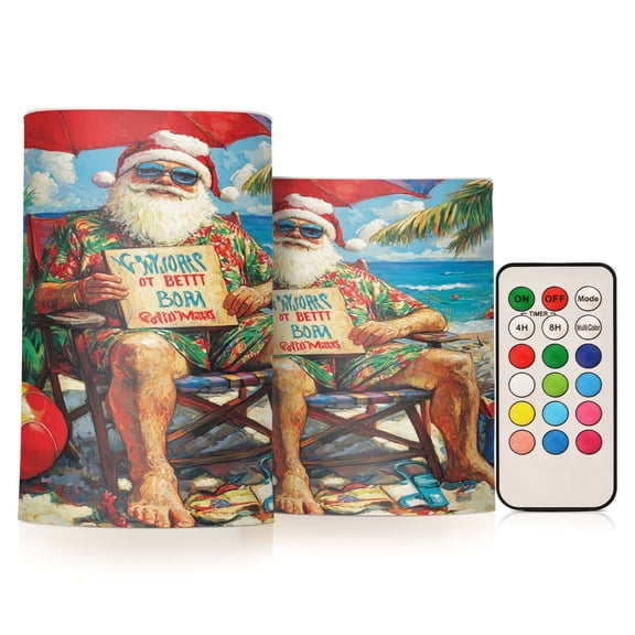 BZSMCE Flameless Candles LED Lights Chrismas Play on Beach Creativity Battery Candles