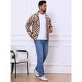 thumbnail image 2 of DARING DIVA Men's Shawl Collar Long Sleeved Knitwear Cardigan Sweater M Brown, 2 of 7