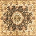 thumbnail image 1 of Ahgly Company Indoor Square Abstract Brown Modern Area Rugs, 3' Square, 1 of 4
