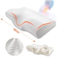 thumbnail image 2 of Almohada ortopédica de espuma viscoelástica de 60x35cm de rebote lento, almohadas suaves para dormir con memoria, en forma de mariposa, para relajar el cuello uterino para adultos Tan Jianjun unisex, 2 of 2