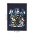 thumbnail image 3 of 250th Anniversary USA Garden Flag – 12x18 Inch Patriotic Yard Banner with Historical Design, Flax Fabric, Outdoor Decor for Farmhouse, Patio, Lawn, or Mailbox, 3 of 5
