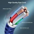 thumbnail image 7 of Cshidworld 3Pack Lightning Charge Cord, [Apple MFi Certified] 6/6/10 Feet,High Fast/Data Sync 6&10 Feet Charging Cable Compatible for iPhone 14/13/12/11 ProMax/XS/XR/8/7/6/5S/5/SE/iPad, 7 of 7