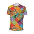 thumbnail image 6 of Wukai Dancing African Womans Print Men's Short-Sleeved Mesh T-Shirt,Quick-Dry Short Sleeve Workout T-Shirt-X-Small, 6 of 8