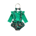 thumbnail image 1 of Kmbangi Baby Girls Clothes Set, Tops, Suspender Bloomers and Headdress, 1 of 9