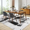 thumbnail image 6 of Yesfashion Carpets Area Rugs Washable 1150Gsm Velvet Pearl Velvet Washed Back Folded Printed Rug Abstract-Crisscross dark grey 5*7ft, 6 of 7
