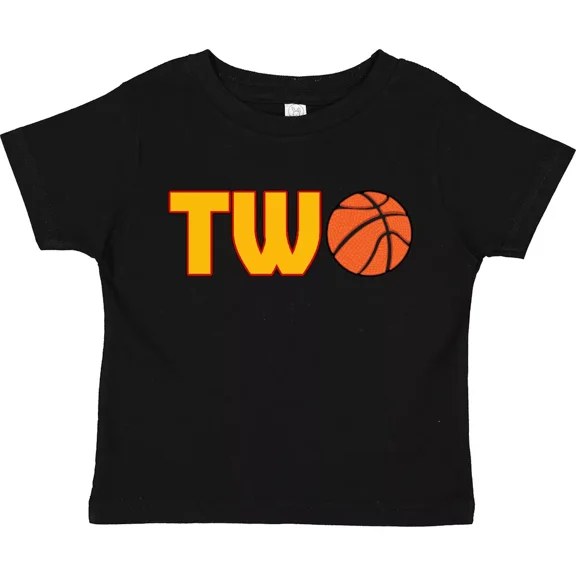 Basketball Second Birthday Toddler T-Shirt Birthdays 2Nd Team Sport 24 Baby Clothing, Cute Baby Shirt, TODDLER SHORT SLEEVE TEE BELLA CANVAS 3001T