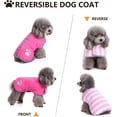 thumbnail image 4 of Abrigo reversible de forro polar para perros Loft para clima frío, chaqueta impermeable para mascotas disponible en talla XS., 4 of 5