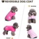 thumbnail image 4 of Abrigo reversible de forro polar para perros Loft para clima frío, chaqueta impermeable para mascotas disponible en talla XS., 4 of 5