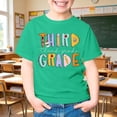 thumbnail image 6 of Third Grade Girls T Shirts Short Sleeve Back to School Prints Shirt Crewneck Kids Clothes 3-14 Years, 6 of 7