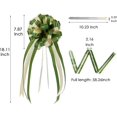 thumbnail image 2 of 10 piezas de lazos para tirar de cinta, lazos grandes (verdes) cintas para regalos, cestas, arreglos florales, decoraciones para bodas, coches y fiestas, 2 of 4