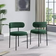 thumbnail image 3 of Best Master Drexel Boucle Fabric Dining Chairs in Green (Set of 2), 3 of 4