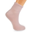 thumbnail image 3 of Diabetic Ankle Socks for Women 3 Pairs Non-Binding Seamless Toe (Pink, 5-7), 3 of 5