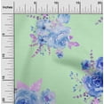 thumbnail image 1 of oneOone Viscose Chiffon Fabric Chevron|Watercolor Leaves & Peony Floral_Printed Craft Fabric BTY 42 Inch Wide, 1 of 4