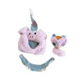 thumbnail image 2 of Ropa de Muñeca de Peluche, Ropa de Juguete de Repuesto para Niños, Regalo de Cumpleaños, Ropa para Muñecas, Bonito Traje de Cerdo con Antena para Muñe, 2 of 8