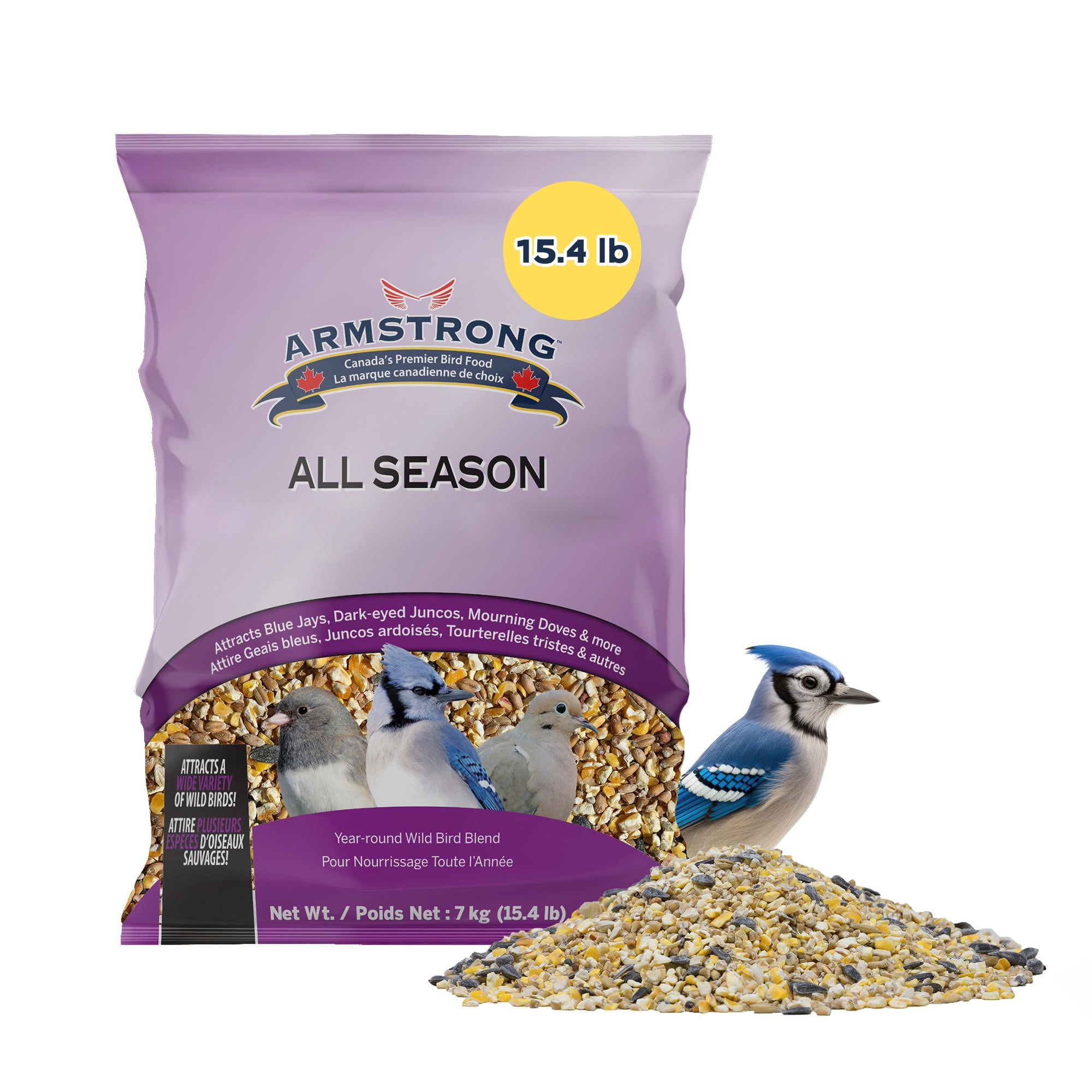 Armstrong Wild Bird Food All Season Bird Seed Blend, 15.4lbs