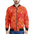 thumbnail image 3 of Chaqueta bomber con estampado 3D de salmón fresco para hombre y mujer, sudadera con estampado de carne de pescado sashimi, chaquetas de calle de manga larga con cremallera, 3 of 5