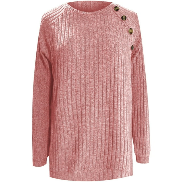 Chandail en Molleton Décontracté à Manches Longues Fendu pour Femmes Grande Taille Automne Hiver Col Rond Épaules Tombantes Coupe Ample Tunique Confortable