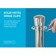 thumbnail image 5 of Premier Chrome Post and Black Velvet Rope Crowd Control Stanchions - 2 Pack, 5 of 6