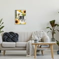thumbnail image 2 of Stupell Industries Bee Happy Sunflower Insect Hive Harvesting Honey,16 x 20, Design by Kim Allen, 2 of 7