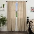 thumbnail image 5 of VHC Brands Sawyer Mill Ticking Striped Cotton Farmhouse Curtains Rod Pocket Tie Back(s) Panel Pair, Charcoal, 5 of 7