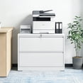 thumbnail image 4 of Metal Lateral  File Cabinet With Drawer&Lock,filing Cabinet For Home Office/Legal/Letter/A4, Home Office Furniture For Hanging File,Space-Saving Wide Storage., 4 of 12