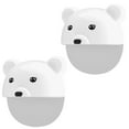 thumbnail image 6 of 2-piece anti tilt cartoon bear furniture anchor, non perforated, suitable for refrigerators and cabinets - white, 6 of 6