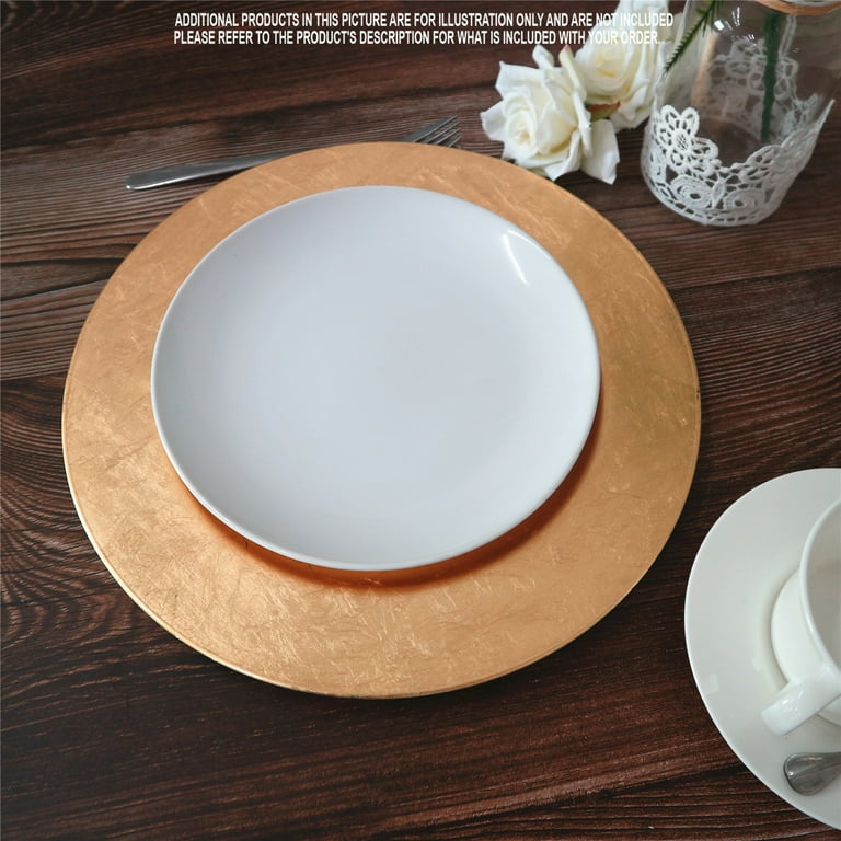 Gold charger plates walmart cheap