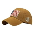 thumbnail image 3 of ClodeEU USA American Flag Embroidered Adjustable Baseball Cap, USA Letter Embroidery Trends Baseball Cap, 3 of 9