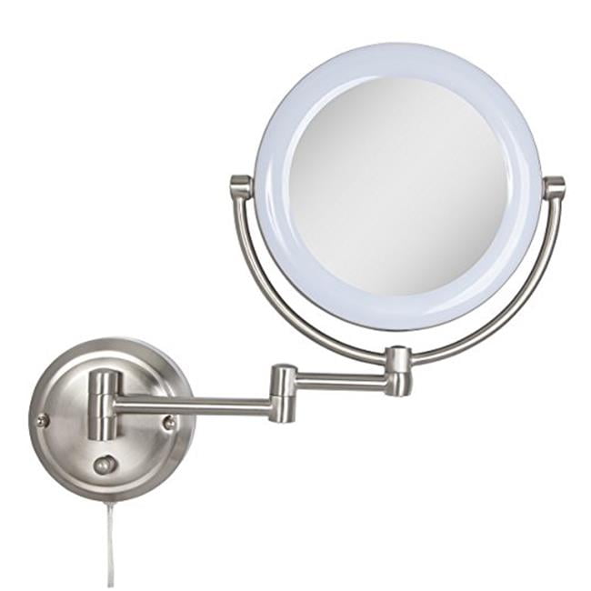 Zadro Zadro Dual Sided, Lighted Fluorescent WallMount Mirror 1X/10X
