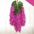 thumbnail image 1 of 10 unidades, flor de glicina simulada, cadena de flores de frijol violeta, flor de seda de plástico colgante, planta decorativa, flor de techo, 1 of 2