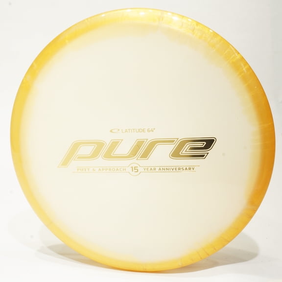 Latitude 64 Orbit Opto Pure 15th Anniversary Disc Golf Putter & Approach Disc, Pick Color/Weight [Stamp & Exact Color May Vary] Golden 173-174 grams
