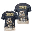 thumbnail image 3 of Happy New Year Schnauzer Welcome 2025 Balloon Firework Party All Over Print 3D Shirt Unisex Merch Miniature Schnauzer Dog Lover - 01014, 3 of 6