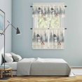 thumbnail image 5 of Christmas Snowman Kitchen Curtains Sets for Windows 36 Inch Length, Retro Xmas Forest Trees Golden Snowflakes Rod Pocket Window Treatments Tier Curtains and Valances Set for Bedroom/Bathroom, 5 of 8