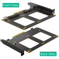 thumbnail image 3 of Adaptador Dual U.2 A PCIe 4.0 X8, Elevador de Tarjeta U.2 SFF-8639, Compatible con 2 SSD U.2, Compatible con Win8/10/11 Linux, 3 of 5