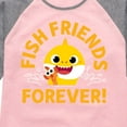 thumbnail image 3 of Baby Shark - Fish Friends Forever - Toddler And Youth Girls Raglan Graphic T-Shirt, 3 of 6