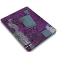 thumbnail image 1 of KSK KAISHEK Hard Shell Case Cover for MacBook Air 13" with Touch ID USB Type-C + Black Keyboard Cover Model: A2337 m1&A2179&A1932 (Purple series 0660), 1 of 5