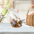 thumbnail image 5 of HongHeng Wooden Easter Bunny Table Centerpiece Bunny Centerpieces for Easter Spring Tiered Trays Home Decorations (Wood), 5 of 6
