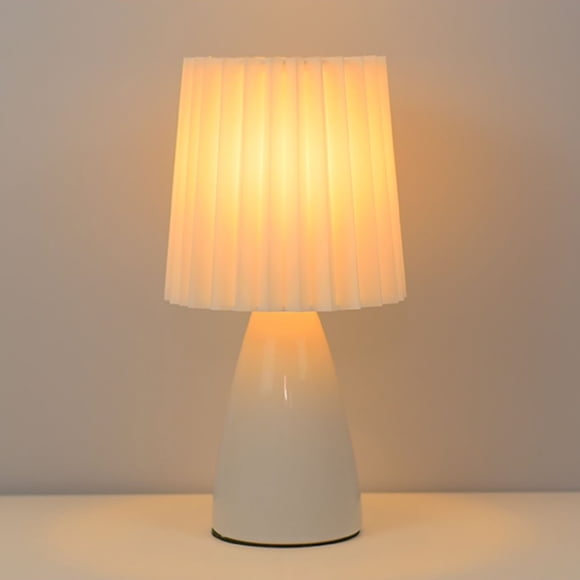 EGNMCR Bedside Lamp Touching Control Table Lamp With USB Charging Ports Nightstand Lamp With Linen Fabric Shade For Bedroom Living Room, Gift
