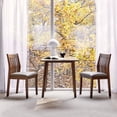 thumbnail image 3 of Livinia Jeno Slat Back Wooden Dining Chairs Set of 2 (Walnut), 3 of 8