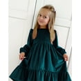 thumbnail image 6 of Coerni Kids Girls Dress Autumn Long Sleeve Solid Irregular Princess Dress Ruffle Casual Party Dresses Outfits Clothes, 6 of 9