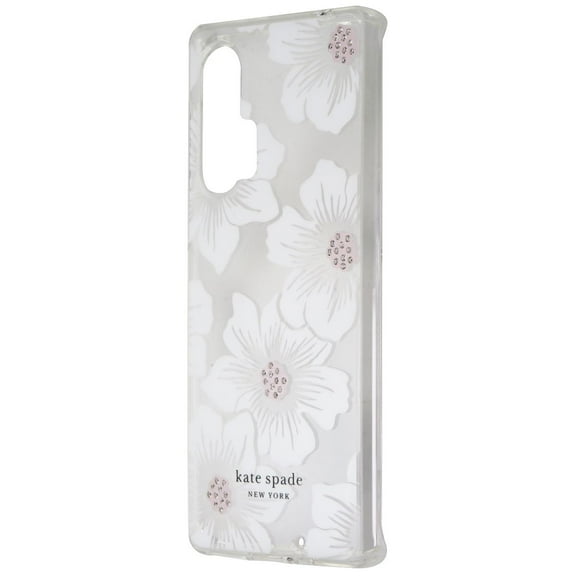 Open Box Kate Spade Hard Case for Motorola Edge  (2020) - Hollyhock Floral Clear/Cream