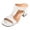 White, variant on Rokment Women's Chunky Block Mid Heels Slip on Dressy Sandals for Ladies Fashion Casual Faux Snakeskin Leather Square Open Toe Dress Slides Pumps Summer 2026 Black Size 6