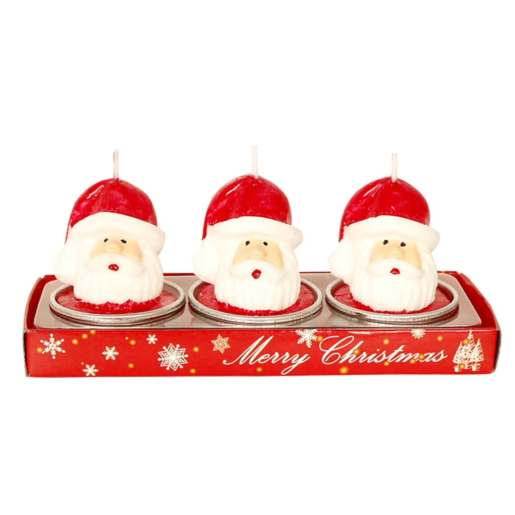 Bescita Christmas Candles Santa Snowman Gift House Candles For Home Party Halloween Walmart Com Walmart Com