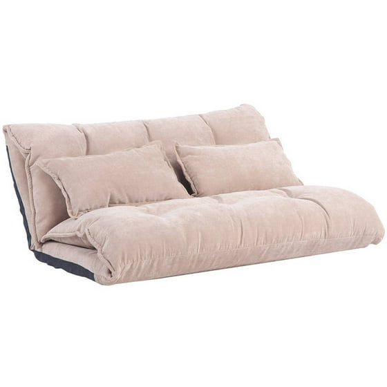 Merax Pu Leather Foldable Floor Sofa Bed With Two Pillows Black Merax Pu Leather Foldable Floor Sofa Bed With Two Pillows Black Com