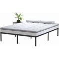 thumbnail image 4 of 14 Inch Metal Bed Frame Queen Size No Box Spring Needed, Heavy Duty Platform Support Up to 3000 lbs, Easy Assembly, Noise Free, Black, 4 of 9