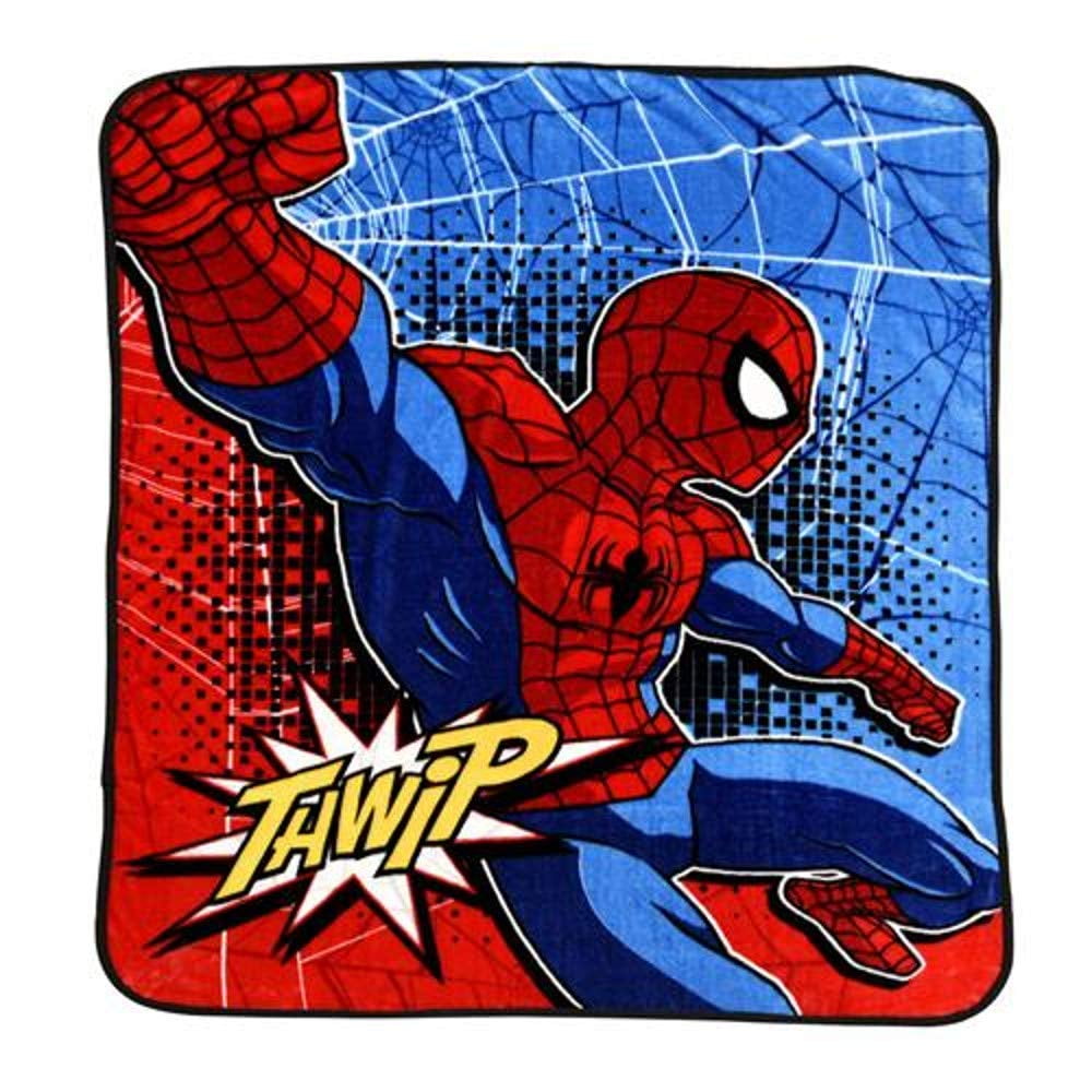 Marvel Spider Silky Soft Throw Blanket 40/" x 50/" Spidey Superhero Soft /& Cuddly