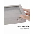 thumbnail image 3 of Caja De Joyería Xtellar Pulseras Anillos Portátil Organizador Joyas Color Gris, 3 of 5