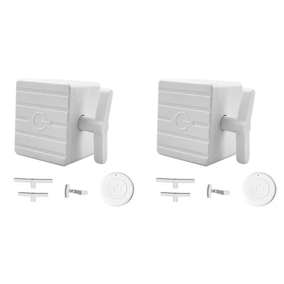 2X Wireless Remote Control Turn Off/on Lights Auto Wall Rechargeable Auto Physical Finger Click Switch