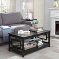 thumbnail image 2 of Convenience Concepts Town Square Table Basse, Fini Bois Noir, 2 of 4